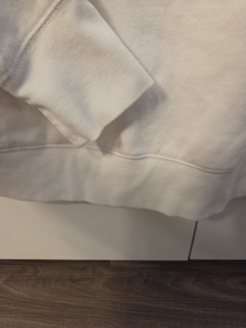 Maurices White Crewneck Sweater with Multicolor 'CHEERS' Chenille Letters - Picture 5 of 7
